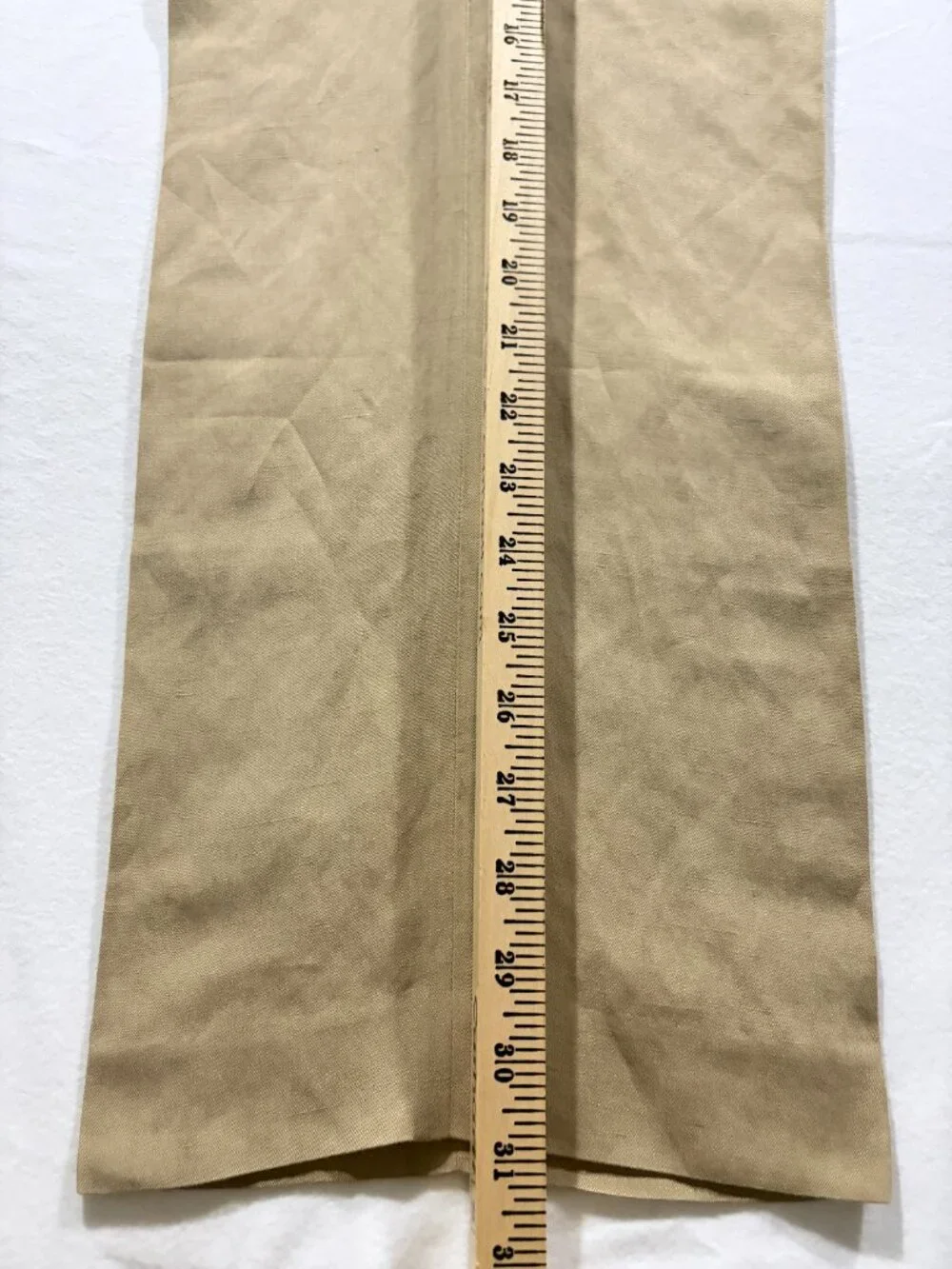 Polo Ralph Lauren Preston Fit Tan Linen Silk Cotton Dress Pants Men’s 38×32